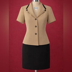 Danny & Nicole Blazer Skirt Set